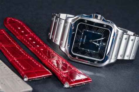 cartier santos quickswitch strap|cartier santos quick release strap.